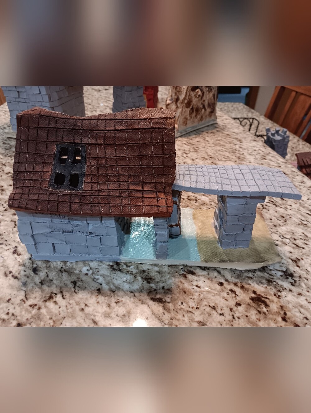 Ceramic Waterwheel Sculture - Picture 2 of 4